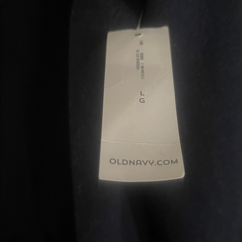 NWT Old Navy Winter Coat w/ Fleece Lined Hood (Size: L, Color: Navy Blue) - Picture 4 of 4